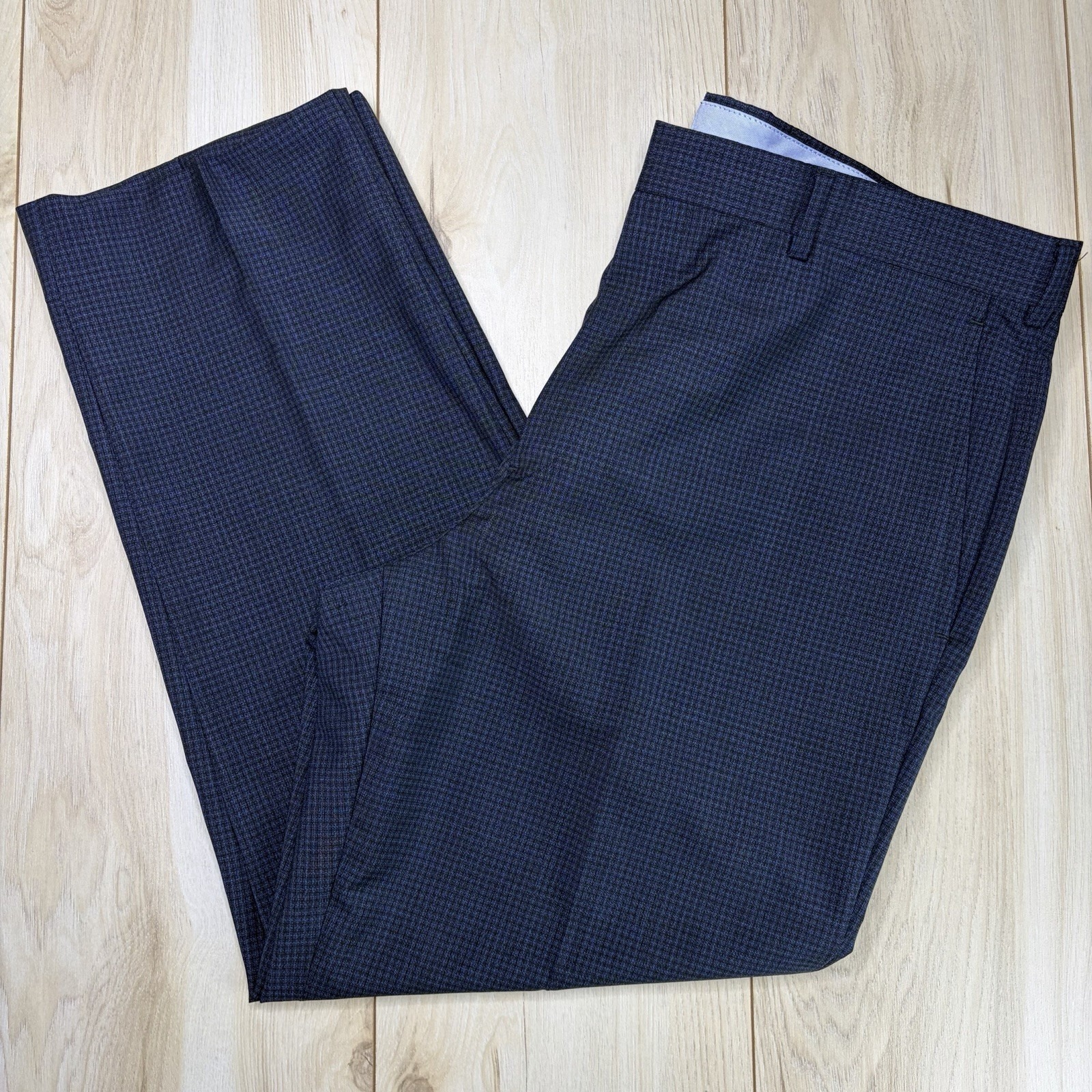 Brooks Brothers Regent Vitale Wool Mohair Houndstooth Dress Pants Mens 38x28